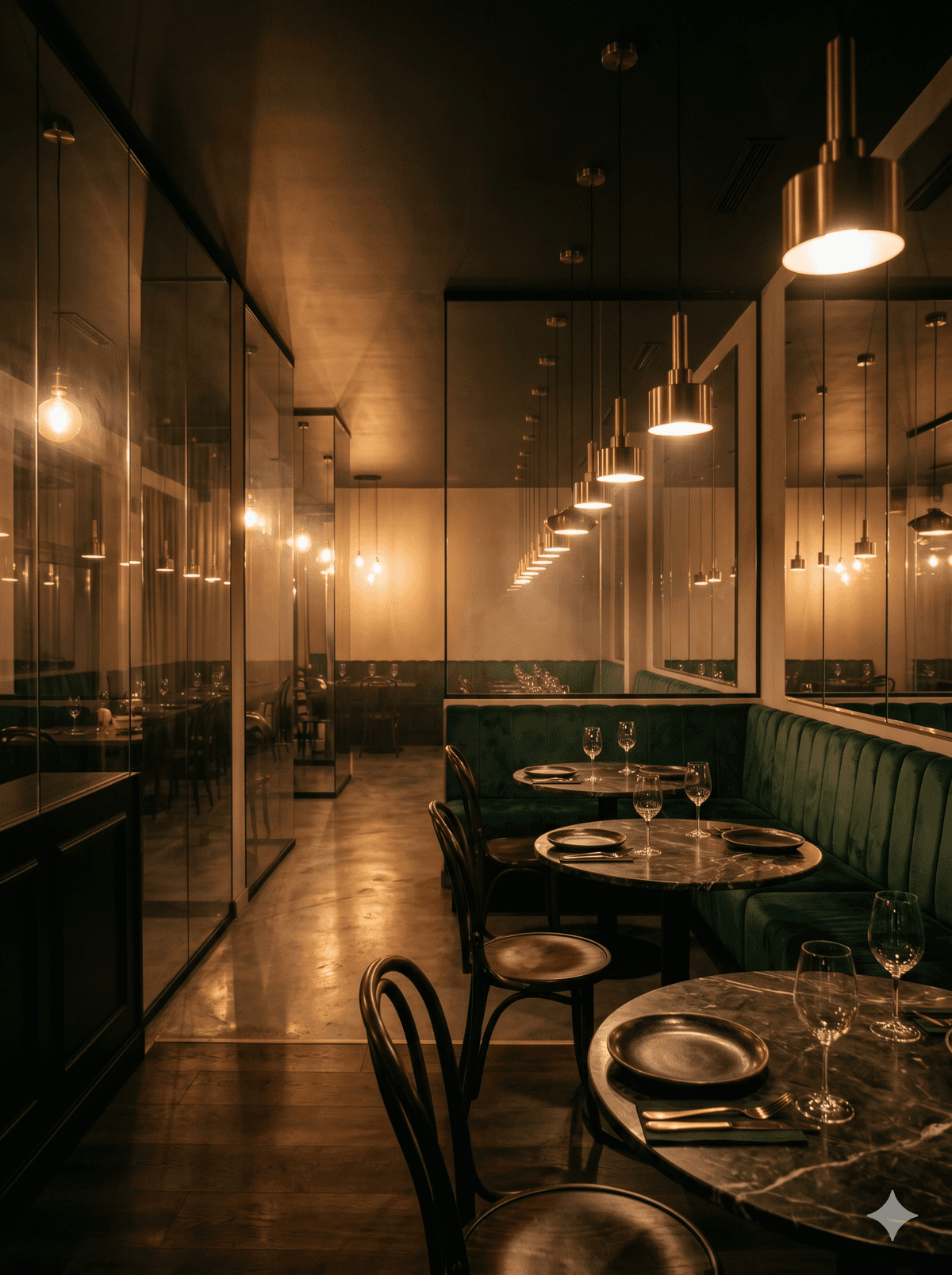 Oglinzi si pereti sticla - restaurant