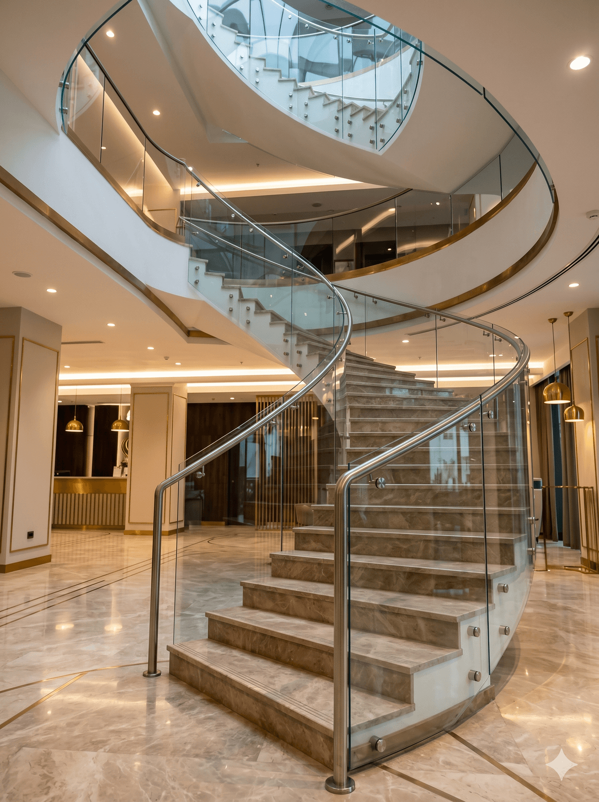 Balustrada scari - spatiu comercial